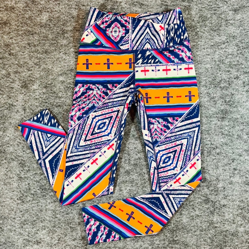 Free People Movement Leggings Ashford Lose Control Womens XS Multicolor Boho